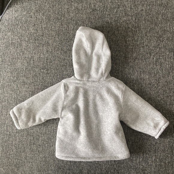 Baby Gap Winter Coat 3-6 Months Soft Fleece-Lined Hooded Spring Outdoors Warm - Picture 6 of 6